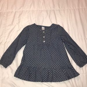 Jean polka dot shirt